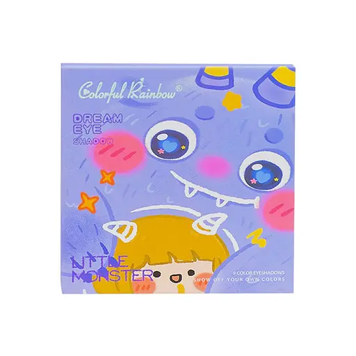 Дитяча палетка тіней для повік Shantou Jinxing 2776/7/8/9, 9 кольорів, аплікатор - фото 1