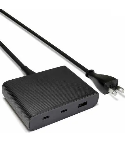 Зарядний пристрій ZMI 65W 3 порти 2C + 1 A з кабелем Type-C 1m чорний - фото 6