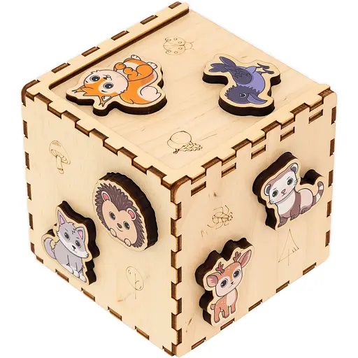 Кубик-сортер GoodPlay Лісові звірята (CUB-4-008) - фото 2
