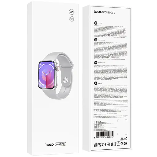 Смарт-годинник Hoco Smart Watch Y23 Smart sports watch (call version) Silver - фото 2