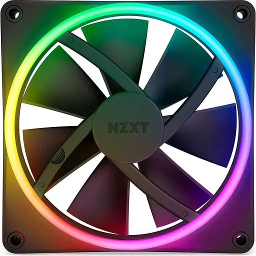 Вентилятор NZXT NZXT, F140RGB Duo - 140mm Dual-sided RGB Fan - Twin Pack (Black) (RF-D14DF-B1) - фото 2