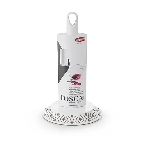 Держатель для бумажных полотенец TOSCA бело-серый (55300)