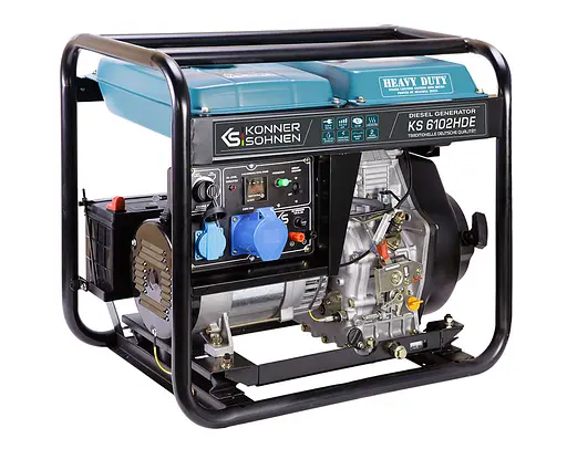 Генератор дизельний Konner&Sohnen 5/5.5 кВт KS 6102HDE - фото 2