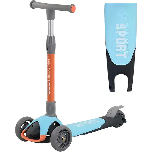 Самокат детский Best Scooter 24х58 см Голубой 000254940