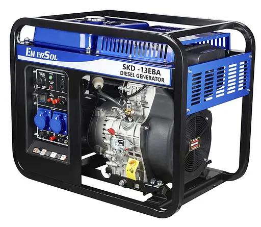 Генератор дизельний EnerSol 12/13 кВт електростартер SKD-13EBA - фото 2