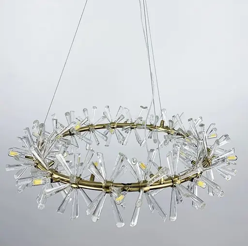 Подвесная люстра ALMA со стеклянными палочками Ø 60 см Ст. NO 4-600 AB | Line F - фото 2