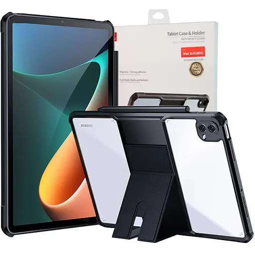 Чохол накладка з підставкою HunDD з посиленими кутами для для Xiaomi Pad 6 / Pad 6 Pro (11") Чорний