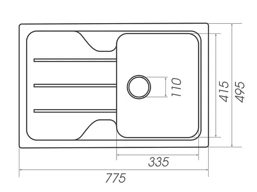 Кухонная мойка Platinum 7850 VERONA (SP000025158) - фото 5