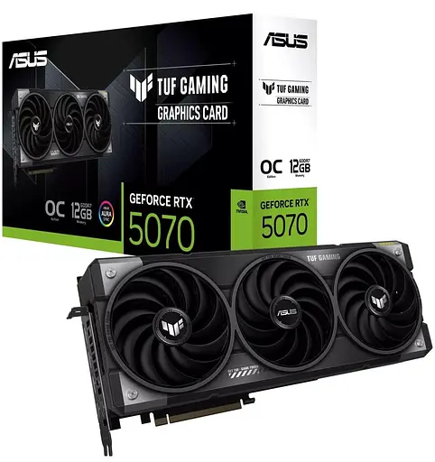 Видеокарта ASUS RTX 5070 12GB TUF Gaming OC (TUF-RTX5070-O12G-GAMING) (GDDR7, 192 bit, PCI-E v5.0 x16) - фото 10