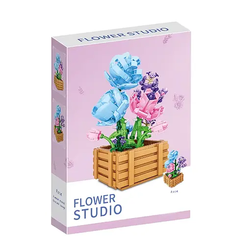 Конструктор Квіти в горщику, 9109A-9113A-9112A-9115A, від 548 деталей, (В асортименті) - фото 2
