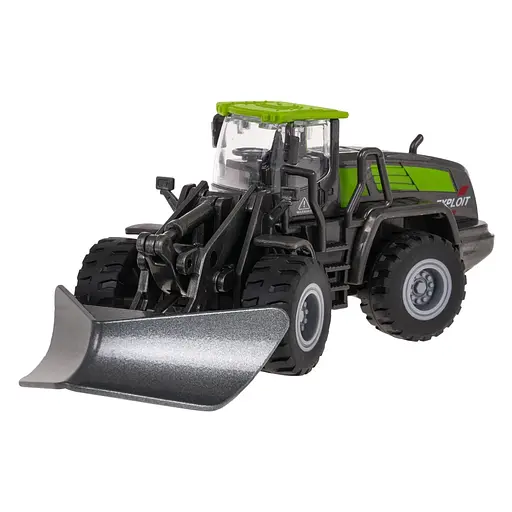 Бульдозер с металлическими элементами и подвижными элементами для детей - фото 3