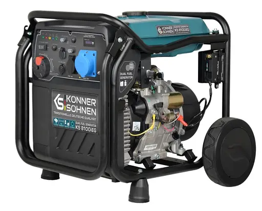 Інверторний генератор газ/бензин Konner&Sohnen 8/8.5 кВт KS 8100iE G - фото 1