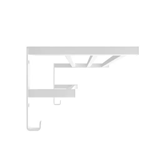 Полиця для рушників з настінним кріпленням HF Sheffield 520x256 3.0.1201.13.WM, Білий матовий - фото 3