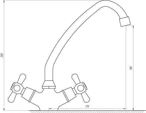 Змішувач для кухні Globus Lux GB-Sharm-0300-00 Хром - фото 4