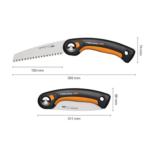 Садовая пила складная Fiskars Plus™ SW68, S - 150 мм (1067552) - фото 2