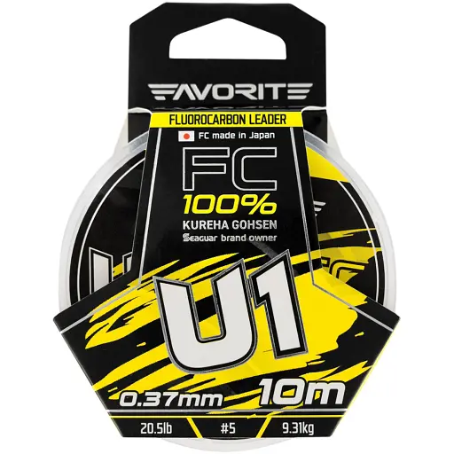 Флюорокарбон Favorite U1 FC 10 м 5.0/0.37 мм 20.5 lb/9.31 кг - фото 2