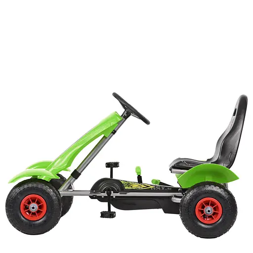 Педальный карт Bambi M 1450 Маленький гонщик на колесах зеленый - фото 3