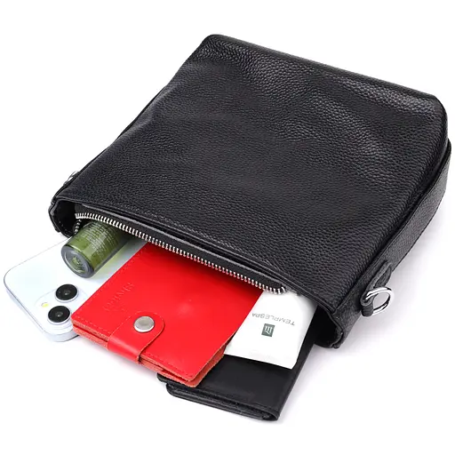 Женская сумка Vintage на плечо из качественной натуральной кожи 22х17.5х7.5 см sum0027516 - фото 8