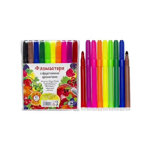 Детские фломастеры Фрукты COLOR-IT CR550-10 10 цветов