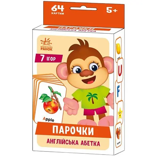 Настільна гра Ranok Creative Парочки: Англійський алфавіт 7 ігор 1392002