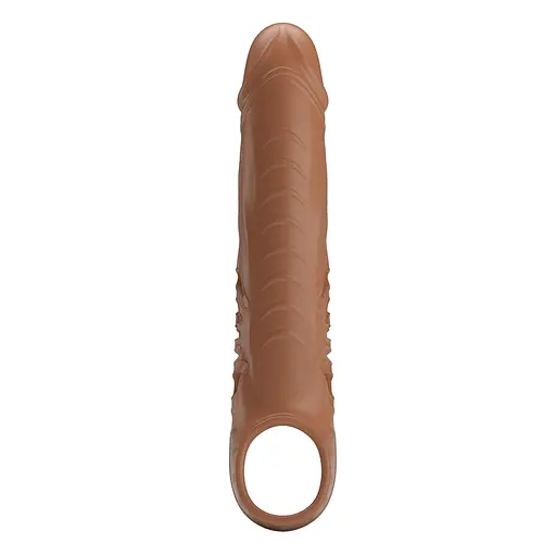 Насадка на пеніс Pretty Love Penis Sleeve 24.3 см (коричневий) - фото 14