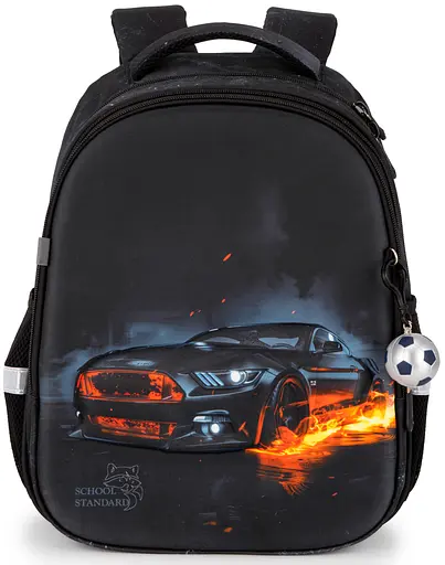 Ортопедический школьный рюкзак 6 в 1 для мальчика School Standard 38х30х18 см с Машиной для младших классов (170-59) - фото 2