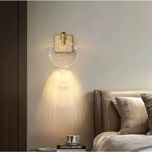 Настенный светильник в золотом корпусе 20х16 см Line F Арт. W022/1 FGD - фото 4