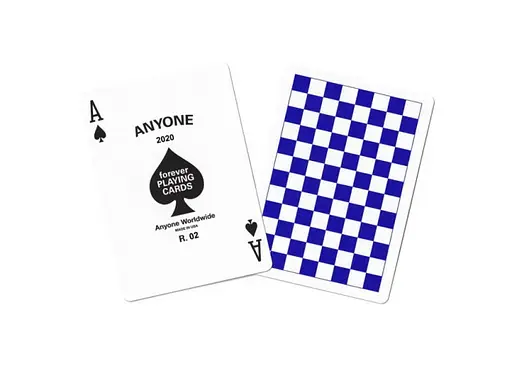 Карти для фокусів United States Playing Card Company Anyone Forever Checkerboards R2 (blue) (PC_AFCR2) - фото 2