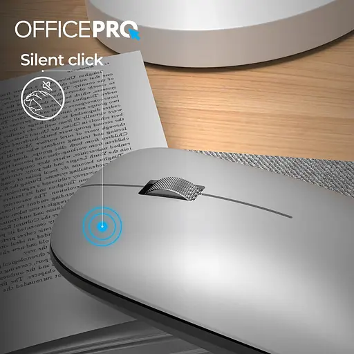 Мышь OfficePro M225S Silent Click Wireless Silver [144298] - фото 9