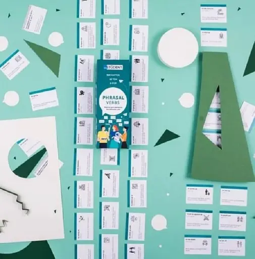 Настільна гра English Student Картки для вивчення англійської мови English Student Phrasal Verbs (укр.) (59123258) - фото 3