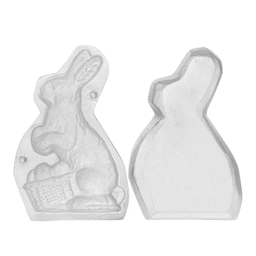 Форма алюмінієва великодня "Заєць з кошиком" для випікання святкового цільного кексу 15х10 см, Ласунка 84076 - фото 4