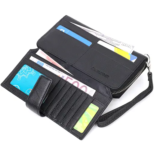 Шкіряний жіночий гаманець ST Leather 10.5х20х3 см acs0026959 - фото 4