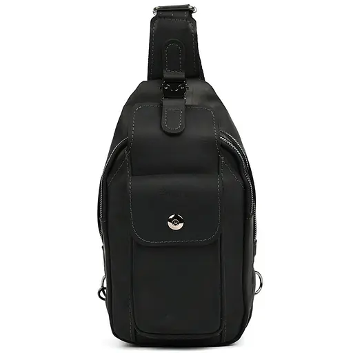 Модный рюкзак слинг на одну шлейку черный TARWA 17х7х33.5 см sum0028454 - фото 6