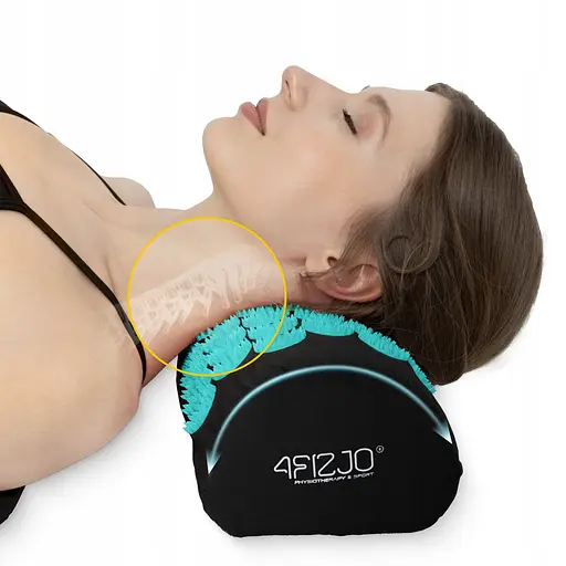 Коврик акупунктурный с валиком 4FIZJO Classic Mat Аппликатор Кузнецова Black/Blue (P-5905973402385) - фото 3