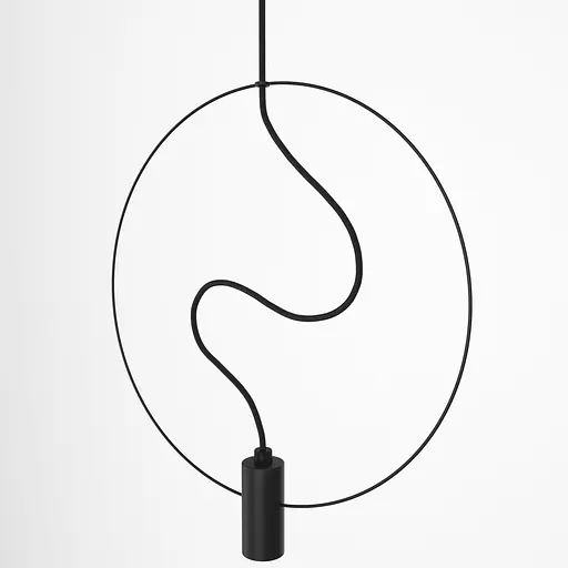 Підвісний стельовий світильник Babich Studio Slim Black (RAL 9005) - фото 1