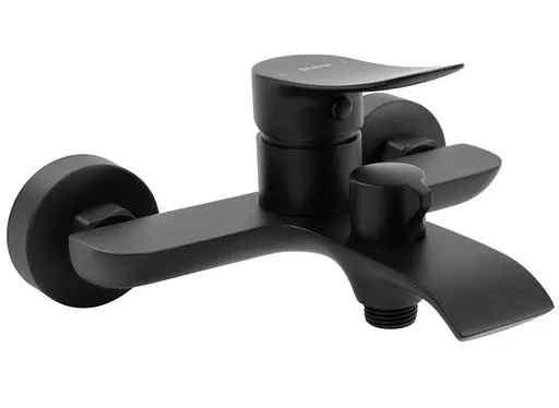 Смеситель для ванны Rea Dart black настенный с изливом REA-B3300 Черный матовый - фото 2