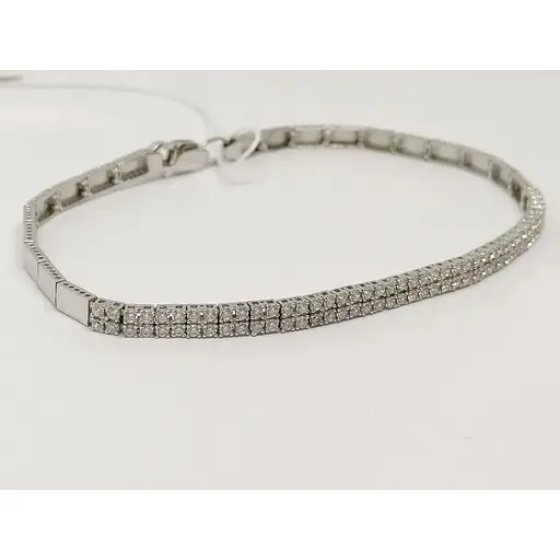 Золотой браслет Favoritum с фианитами. 911202_2Б 18 - фото 2