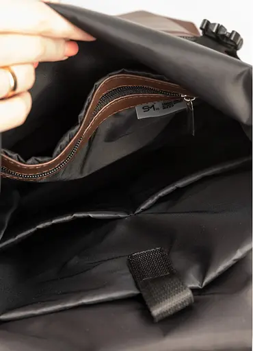 Жіночий рюкзак Sambag RollTop Milton шоколадний 41 х 30 х 16 см (24211020) - фото 12