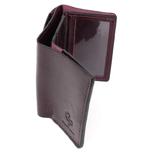 Небольшой женский кожаный кошелек Grande Pelle 8х10х2 см acs0032197 - фото 6