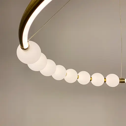 Люстра Nordic Pearl с плафонами-жемчужинами на 3 режима Line F | Ст. SG33 - фото 4