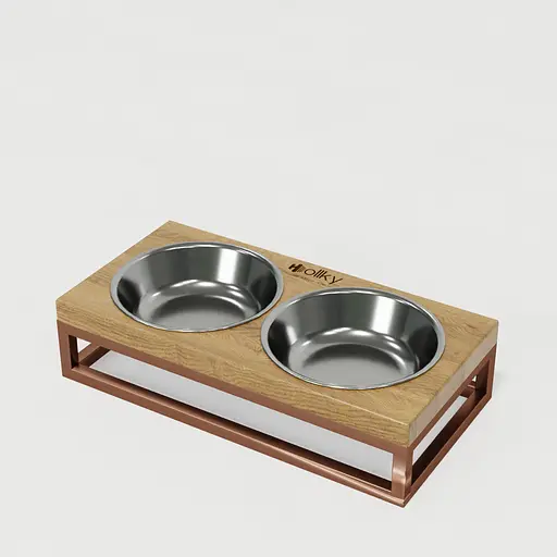 Hollky Base XS — миски на підставці для маленьких собак та котів (2 × 0,25 л) - фото 2