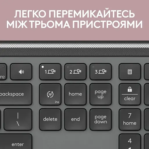 Комплект (клавіатура, миша) бездротовий Logitech Signature Slim Combo MK950 for Business Graphite (920-012508) - фото 7