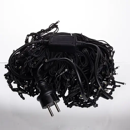 Уличная гирлянда Бахрома GarlandoPro 20 с 335 LED черная проволока Желтая 20MBY - фото 4