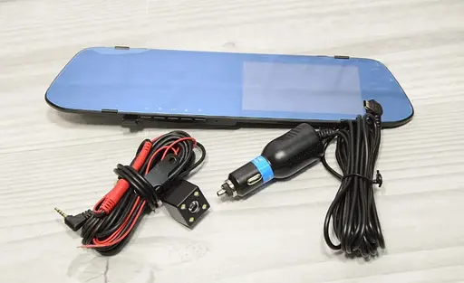 Зеркало заднего вида L502 DVR Видеорегистратор 4,3" 2 камеры - фото 3