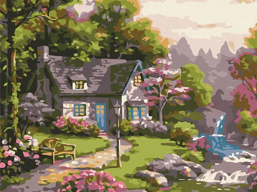 Картина за номерами на підрамнику Brushme Казковий ліс