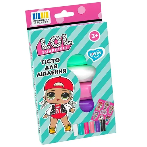 Набор для лепки с тестом L.O.L. Surprise! Lovin LOL41245 в стиках 6 цветов - фото 2