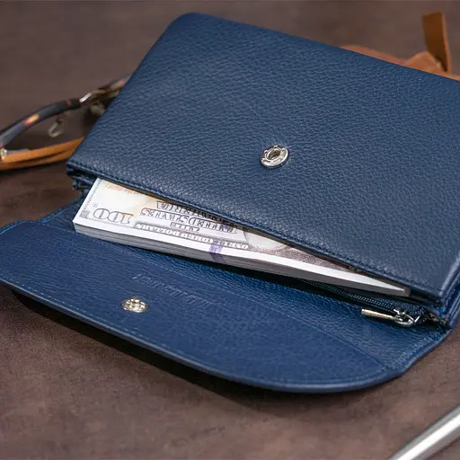 Жіночий шкіряний гаманець-клатч ST Leather 19х9.5х2.5 см acs0015830 - фото 8