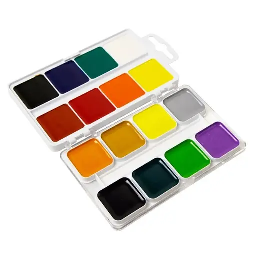 Акварельні фарби медові 7C11603, 16 кольорів - фото 2
