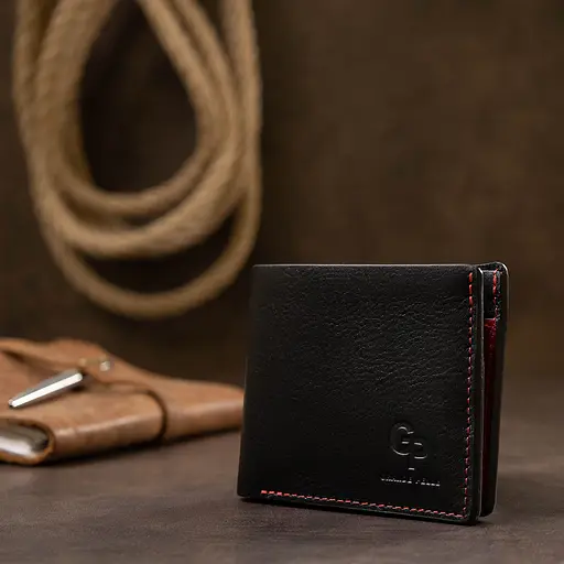 Женское кожаное портмоне Grande Pelle 11х9х2 см acs0018778 - фото 6