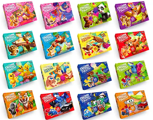 Пазли великі деталі Danko Toys, 30 елементів, Mx30-07 (В асортименті) - фото 6
